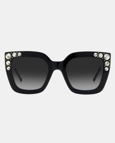 Черные квадратные женские солнцезащитные очки из ацетата Carolina Herrera, черный