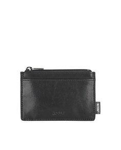 Мужской кожаный кошелек Hannover черного цвета с RFID-защитой Jaslen, черный