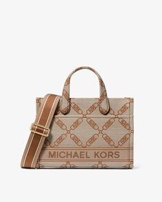 Сумочка Gigi, трансформируемая в сумку через плечо с принтом Michael Michael Kors, коричневый