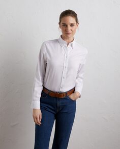 Классическая однотонная женская блузка-оксфорд Lloyd&apos;s, белый Lloyd's