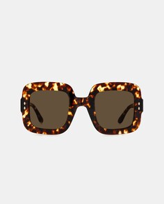 Квадратные женские солнцезащитные очки из ацетата гаваны Isabel Marant, коричневый