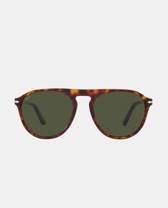 Унисекс солнцезащитные очки-авиаторы из ацетата гаваны Persol, коричневый