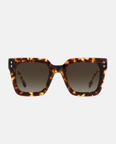 Женские солнцезащитные очки «кошачий глаз» из ацетата, гавана Isabel Marant, коричневый