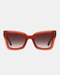 Красные женские солнцезащитные очки «кошачий глаз» из ацетата Isabel Marant, красный