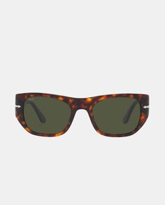 Солнцезащитные очки унисекс Square Havana из ацетата Persol, коричневый