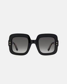 Черные квадратные женские солнцезащитные очки из ацетата Isabel Marant, черный