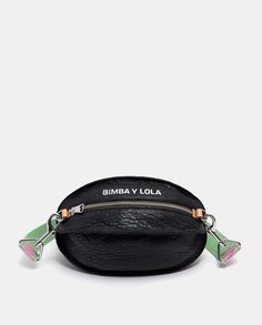 Черная кожаная сумка через плечо S в форме шарика Bimba y Lola, черный
