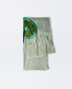Зеленый шарф с крупным принтом Parfois, зеленый