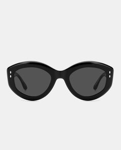 Черные круглые женские солнцезащитные очки из ацетата Isabel Marant, черный