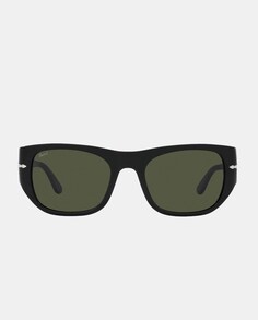 Черные квадратные ацетатные солнцезащитные очки унисекс Persol, черный