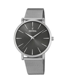 F20475/4 Boyfriend Collection серебряные женские часы из стали Festina, серебро