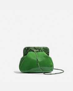 Женская зеленая кожаная сумка через плечо Phialebel, зеленый