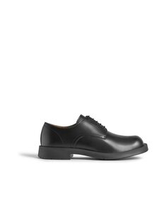 Черные кожаные туфли унисекс на шнуровке camperlab, черный