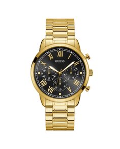 Мужские часы Hendrix W1309G2 со стальным и золотым ремешком Guess, золотой