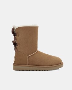 Угги Bailey Bow II с меховой подкладкой и атласным бантом UGG, коричневый