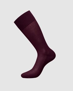 Бордовые короткие мужские носки из шотландской пряжи ZD, красный