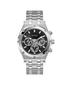 Мужские часы Continental GW0260G1 со стальным и серебряным ремешком Guess, серебро