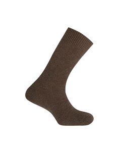 Мужские короткие носки из кашемира/шерсти, однотонные. Сделано в Испании Punto Blanco, коричневый