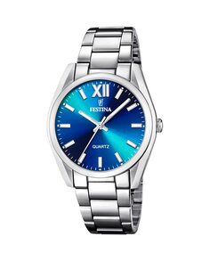 F20622/I Женские часы Boyfriend из серебряной стали Festina, серебро