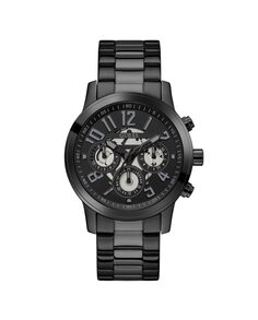 Мужские часы Parker GW0627G3 со стальным и черным ремешком Guess, черный