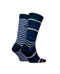 Комплект из двух пар мужских носков в полоску Levi&apos;s, темно-синий Levis