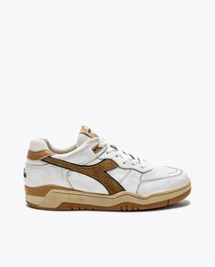 Unisex Белые спортивные кроссовки с контрастными тонами Diadora Heritage, белый