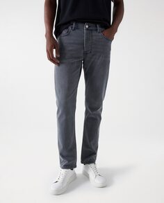 Узкие мужские серые джинсы Salsa Jeans, серый