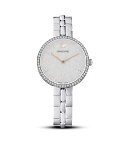 Женские часы Cosmopolitan с металлическим браслетом из розового золота Swarovski, серебро