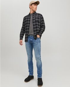 Мужские узкие синие джинсы Glenn Jack &amp; Jones, синий