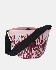 Розовая сумка через плечо Butterfly ручной работы с магнитной застежкой Castellano Ethnic Origins, розовый