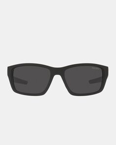 Прямоугольные мужские солнцезащитные очки черного цвета Prada Linea Rossa, черный