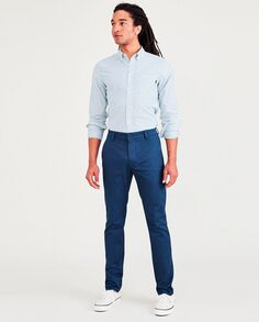 Мужские брюки-чиносы, зауженного кроя Dockers, синий