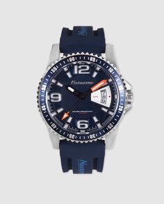 Neckmarine NM3385M05 Синие резиновые мужские часы Neckmarine, синий