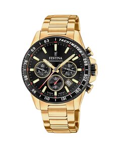 Мужские часы F20634/5 Timeless Chronograph из золотой стали Festina, золотой