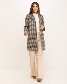 Женское пальто с воротником с лацканами по индивидуальному заказу Fsh, темно-синий