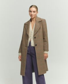 Женское пальто с отворотом Tintoretto, коричневый