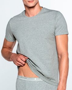 Мужская серая футболка с короткими рукавами Punto Blanco, серый