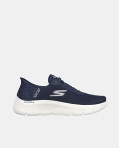 Женские слипоны GO WALK Flex Sport Низкие кроссовки-носки с эластичной застежкой Skechers, темно-синий