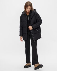 Женское короткое пуховое пальто с длинными рукавами Yas, черный Y.A.S