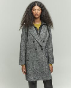 Нейлоновое женское пальто с капюшоном Tintoretto, темно-серый