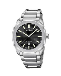 C4754/4 Мужские спортивные серебряные мужские часы из стали Candino, серебро