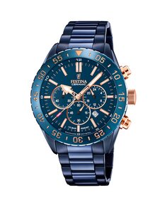 F20576/1 Мужские керамические часы из стали Festina, синий