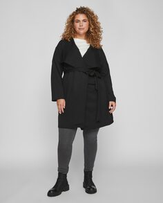 Женское пальто с лацканами Evoked, черный