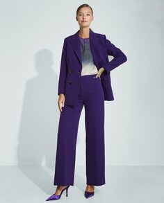 Женские брюки-палаццо с невидимой боковой застежкой Trucco, фиолетовый