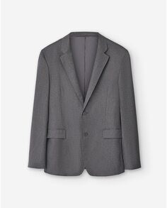 Мужской пиджак с воротником с лацканами серого цвета Adolfo Dominguez, серый
