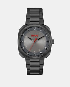 Мужские часы Shirll 1530311 черные сталь Hugo, черный