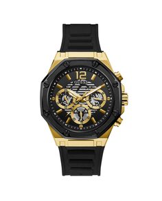 Мужские часы Momentum GW0263G1 из силикона и черным ремешком Guess, черный