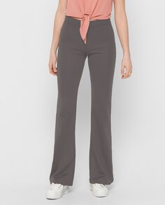Женские эластичные брюки-клеш Only, серый