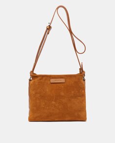 Маленькая коричневая кожаная сумка через плечо с декоративной цепочкой Abbacino, коричневый