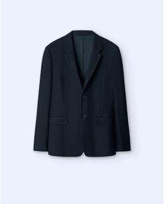 Мужской пиджак темно-синего цвета с микрорисунком Adolfo Dominguez, индиго